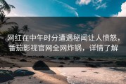 网红在中午时分遭遇秘闻让人愤怒，番茄影视官网全网炸锅，详情了解