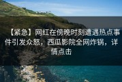 【紧急】网红在傍晚时刻遭遇热点事件引发众怒，西瓜影院全网炸锅，详情点击